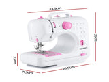 Devanti 12 Stitches Mini Sewing Machine for Beginners Portable Sewing Machine Kit with LED Lights SEW-A-12-PK