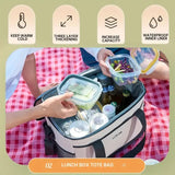 Portable Insulated Cooler Bag for Camping and Picnics, Durable Thermal Storage Tote, Blue V1188-MS-617-039