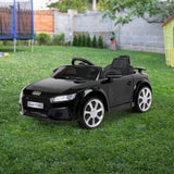 Kids Electric Ride On Car Audi Licensed TTRS Toy Cars Remote 12V Battery Black RCAR-TTS-BK