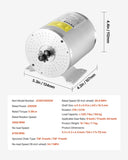 VEVOR 3000W Electric Brushless DC Motor Kit 72V 4900rpm with Speed Controller V952-ZLWSDJTJ3000TMJNSV9
