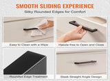 30 Pack Cabinet Pulls, 3in / 76mm Center to Center Slim Square Kitchen Cabinet Drawer, Stainless V952-CJLSBXGPS30PMEPXWV0
