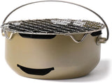 Grill - Portable Charcoal Grill - Mini Stainless Steel Charcoal Grill - Small Outdoor Grill V1188-ZXY-10952