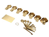 18PCS Measuring Cup Stainless Steel Gold Coffee Spoon Cup Set Baking Scale Measuring Scoop Cup Set V1294-YM0714-3118210277811