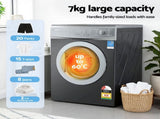Devanti 7kg Tumble Dryer Vented 15 Auto Programs - Grey TD-C-7KG-GY
