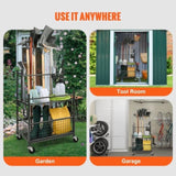 VEVOR Garden Tool Organizer, 16 Slots with Hooks, Yard Tool Tower Rack with Wheels for Garage V952-CKGJSNJJSCRSKI5SAV0