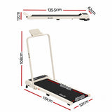 Everfit 3 in 1 Walking Pad Treadmill 12% Incline Foldable Under Desk Treadmills 40cm Belt Beige TMILL-400H-2INC-L-BG