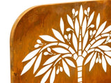 Set 2 Nested Rust 'Tree' Wall/Floor Planters 50cm, 45cm V637-48105PLN