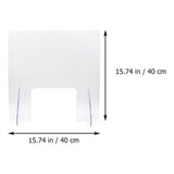 Clear Sneeze Guard Board for Countertop Protective Shield for Safe Interaction V1366-AZ2-W-14030