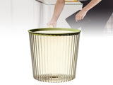 Transparent Garbage Bin with Top Ring Easy Attached Lid Free Large Capacity Trash Bin Can for V1294-YM0706-3117230156713