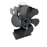 6 Blades Wood Stove Fan, Flame Model Silent Motors Heat Powered Fireplace Fan, for Gas, Pellet, V1370-AZ4-05926