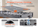 Foosball Table, 121 cm Standard Size Table, Indoor Full Size Foosball Tables for Home, Family, and V952-ZZKZQZ48YCHSUEDA6003V0
