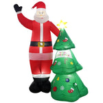 Festiss 2.5m Santa and Christmas Tree Christmas Inflatable with LED V227-3310642000540