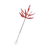 Garden Wind Spinner Iron Waterproof Dancing Wind Sculpture Red Outdoor Decoration for Patio V1294-YM0901-3111230161611