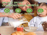 Roofei 30oz. Paper Bowls Disposable Bowls Brown Natural Unbleached Biodegradable Made of V1192-AZ-W-17966