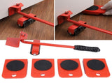 Furniture Mover Lifter Easy Slides Heavy Duty Transport Lifting Roller Tool with Ripping Bar V1294-YM0901-3117200157311