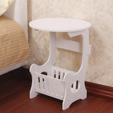 Clearance Sales Living Room Mini Storage Small Round Table Round Small Nightstand Table Coffee Table V1369-AZ3-W-11962