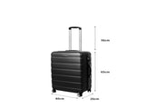Slimbridge 24" Luggage Case Suitcase Black 24 inch LG1009-24-BK_NZ