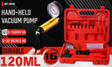 HORUSDY Hand Held Vacuum Pump Brake Bleeder Pressure Tester Vacuum Gauge Kit V465-95401