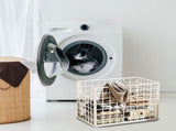 Laundry Hamper, Large Metal Wire Frame Laundry Organizer Basket, Freestanding Tall Clothes Hamper, V1366-AZ2-W-12519