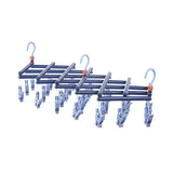 Plastic Folding Multi Head Drying Rack Multi Clips Socks Underwear Hanger Windproof Multifunctional V1294-YM0716-3117220156311