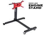 Engine Stand H Frame 450kg 1000lb Industrial Workshop Cars Auto Motor 4 Wheels V379-ENGSTND1LB