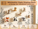 16Pcs Small Acrylic Figure Display Shelf with Transparent Minimalist Design No Drill Seamless V1366-AZ2-W-15075