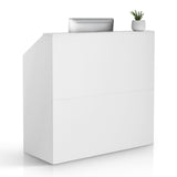 Reception Desk, 1180 x 500 x 1115 mm Rectangular Front Table, Office Reception Desk, Retail V952-YBQTJXWCTBDCYNOVBV0