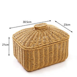 Rattan Storage Basket Home Storage Basket Rattan Woven Baskets Desktop Storage Basket Woven Basket V1192-AZ-W-11102