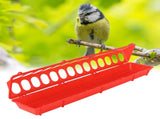 5Set Thicken Bird Feeder Outdoor Hanging Plastic Pigeons Feeding Device Cage Accessory Red V1294-YM0901-3111210045211