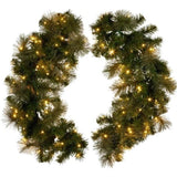 Christabelle 76cm Split Christmas Wreath with LED Lights for Double Front Doors Decoration 112_SENGG76S