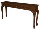 Queen Anne 3 Drawer Sofa Table - Mahogany V199-ST003QAM