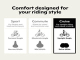 Bicycle Saddle, Mountain Bike Saddle, Comfortable Bicycle Saddle, Shock-absorbing, Noseless Saddle, V1189-LC-QP-00727