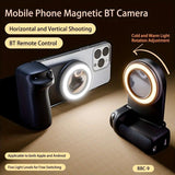 Magnetic Phone Photography Grip Compatible with iPhone & Android, 360&deg Fill Light with Bluetooth V1232-SJPZSB001
