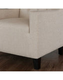 Canberra Fabric Armchair & Ottoman in Begie Linen V1041-JSF-5007BEGIE