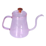 Long Spout Kettle Large Capacity Heat Resistant Easy to Clean Long Mouth Coffee PotPink V1294-YM0714-3118210257911