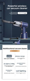 2-in-1 Cordless Handheld Car Vacuum Cleaner 120W High Power Suction and Blower Portable Mini Duster V888-ELOSUNG41042