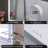 Hollywood LED Makeup Mirror with Smart Touch Control and 3 Colors Dimmable Light V178-89999