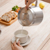 Stainless Steel Oil Filter Pot,Kitchen Stainless Steel Oil Strainer Pot Grease Container Jug Storage V1192-AZ-W-9758
