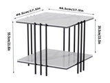 Interior Ave - Milano Black Square Side Table V355-IA-ST3-MB