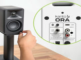 Kanto ORA 100W Powered Reference Desktop Computer Speakers with Bluetooth 5.0 White V398-KO-ORAMW-1