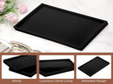 16PCS Jewelry Organizer Tray Stackable, Wooden Jewelry Containers Velvet Drawer Organizer Inserts V1258-DP02-C-3247
