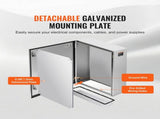 Steel Electrical Box, 60x50x20 cm, 304 Stainless Steel Electrical Enclosure Box, Wall-Mounted V952-BXGDQX24X20XC3Z3EV0