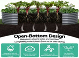Green Fingers Garden Bed 240X80X56cm Oval Planter Box GARDEN-OVAL-AG-2408056