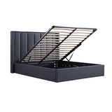 Gas Lift King Bed Frame MDF in Black V43-BED-PRD-K