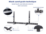 Universal Adjustable TV Soundbar Bracket Soundbar Mount Holder Wall 2Way Install V767-U-360B