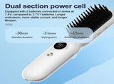 White Professional Cordless Hair Straightener Brush - 4-in-1 EMS Scalp Massager & Ionic V1268-MZ000166