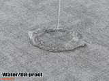 Homaxy Round Faux Leather Placemats and Coasters, Washable Dual-Side Table Mats and 100% Cotton V1258-DP02-F-132