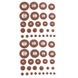Brown Saxophone Maintenance Pads with PU Felt and Metal for Airtight Sealing and Sax Repair V1370-AZ4-17291