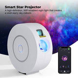 Social Hike Smart Galaxy Star Projector WiFi LED Light App Voice Control White V238-SUPDZ-41248457195600