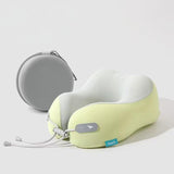 Cooling Memory Foam Neck for Travel-U-Shaped Ergonomic Travel for Adults,Flight Neck V1107-NECK PILLOW3-GREY
